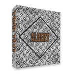 Diamond Plate 3 Ring Binder - Full Wrap - 2" (Personalized)