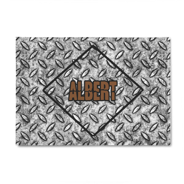 Custom Diamond Plate 4' x 6' Patio Rug (Personalized)