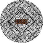 Diamond Plate Multipurpose Round Labels - 5" (Personalized)