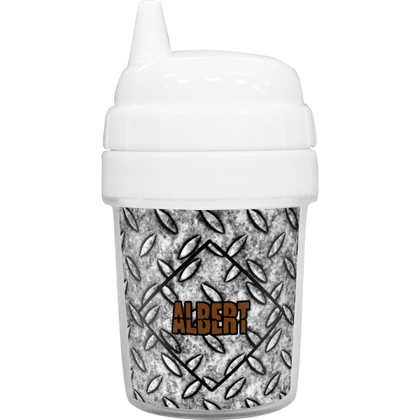 Custom Diamond Plate Baby Sippy Cup (Personalized)