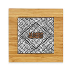 Diamond Plate Bamboo Trivet with Ceramic Tile Insert (Personalized)