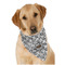 Diamond Plate Bandana - On Dog