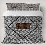 Diamond Plate Duvet Cover Set - King (Personalized)