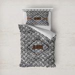 Diamond Plate Duvet Cover Set - Twin (Personalized)