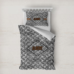 Diamond Plate Duvet Cover Set - Twin XL (Personalized)