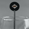 Diamond Plate Black Plastic 5.5" Stir Stick - Round - Main