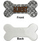 Diamond Plate Ceramic Flat Ornament - Bone Front & Back Single Print (APPROVAL)