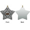 Diamond Plate Ceramic Flat Ornament - Star Front & Back (APPROVAL)