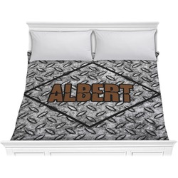 Diamond Plate Comforter - King (Personalized)