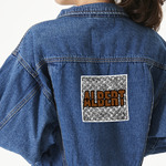 Diamond Plate Twill Iron On Patch - Custom Shape - X-Large (Personalized)