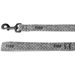 Diamond Plate Deluxe Dog Leash (Personalized)