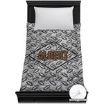 Diamond Plate Duvet Cover - Twin (Personalized)