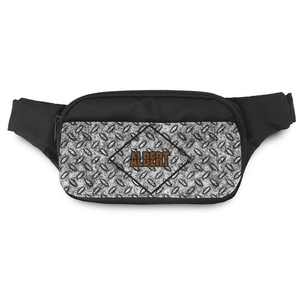 Custom Diamond Plate Fanny Pack - Modern Style (Personalized)