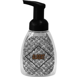 Diamond Plate Foam Soap Bottle - Black (Personalized)