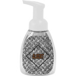 Diamond Plate Foam Soap Bottle - White (Personalized)