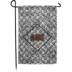 Diamond Plate Garden Flag (Personalized)