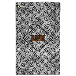 Diamond Plate Golf Towel - Poly-Cotton Blend - Large w/ Name or Text