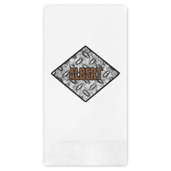 Diamond Plate Guest Napkins - Full Color - Embossed Edge (Personalized)
