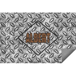 Diamond Plate Indoor / Outdoor Rug - 6'x8' w/ Name or Text