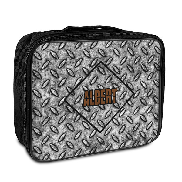 Custom Diamond Plate Insulated Lunch Bag (Personalized)