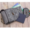 Diamond Plate Large Backpack - Gray - With Stuff