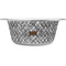 Diamond Plate Metal Pet Bowl - White Label - Medium - Main