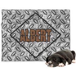 Diamond Plate Dog Blanket - Regular (Personalized)