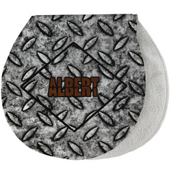 Diamond Plate Burp Pad - Velour w/ Name or Text