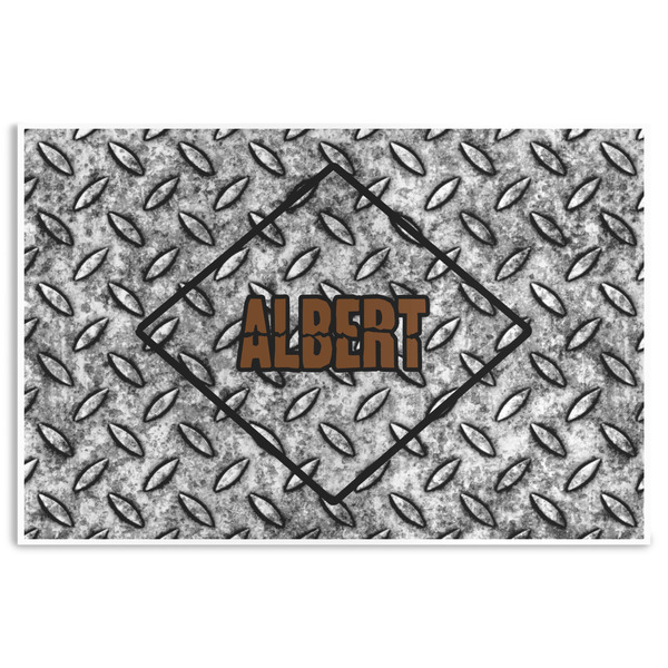 Custom Diamond Plate Disposable Paper Placemats (Personalized)