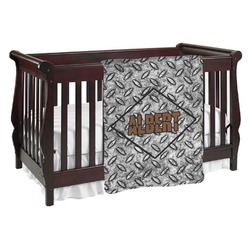 Diamond Plate Baby Blanket (Single Sided) (Personalized)