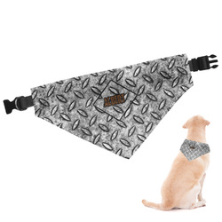 Diamond Plate Dog Bandana - XLarge (Personalized)