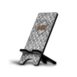 Diamond Plate Cell Phone Stand (Large) (Personalized)