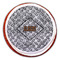 Diamond Plate Printed Icing Circle - Large - On Cookie