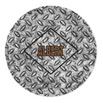 Diamond Plate 5' Round Indoor Area Rug (Personalized)