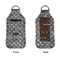 Diamond Plate Sanitizer Holder Keychain - Large APPROVAL (Flat)