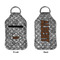 Diamond Plate Sanitizer Holder Keychain - Small APPROVAL (Flat)