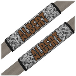 Diamond Plate Seat Belt Covers (Set of 2) (Personalized)