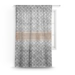 Diamond Plate Sheer Curtain