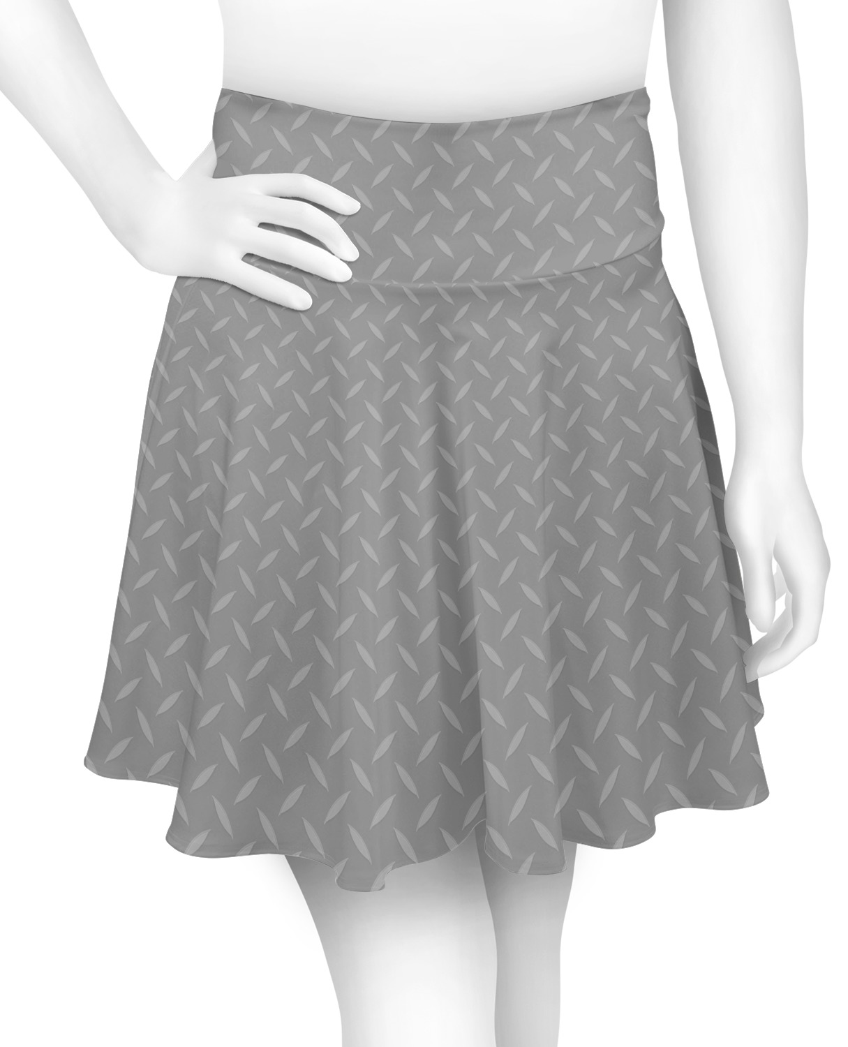 Diamond Plate Skater Skirt - Small (Personalized) - YouCustomizeIt