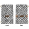 Diamond Plate Small Laundry Bag - Front & Back View