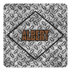 Diamond Plate Square Decal - Medium (Personalized)