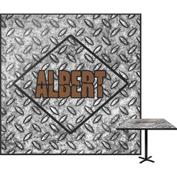 Diamond Plate Square Table Top - 24" (Personalized)