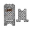 Diamond Plate Stylized Phone Stand - Front & Back - Large