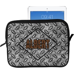 Diamond Plate Tablet Case / Sleeve - Large (Personalized)