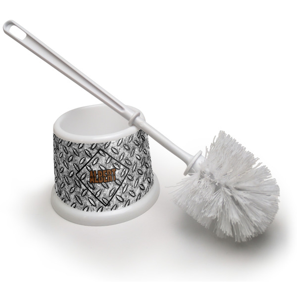 Custom Diamond Plate Toilet Brush (Personalized)