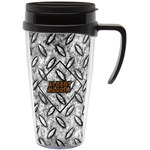 Diamond Plate Acrylic Travel Mug with Handle (Personalized)