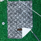 Diamond Plate Waffle Weave Golf Towel - In Context