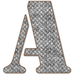 Diamond Plate Letter Decal - Large (Personalized)