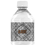 Diamond Plate Water Bottle Labels - Custom Sized (Personalized)