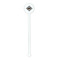 Diamond Plate White Plastic 5.5" Stir Stick - Round - Single Stick